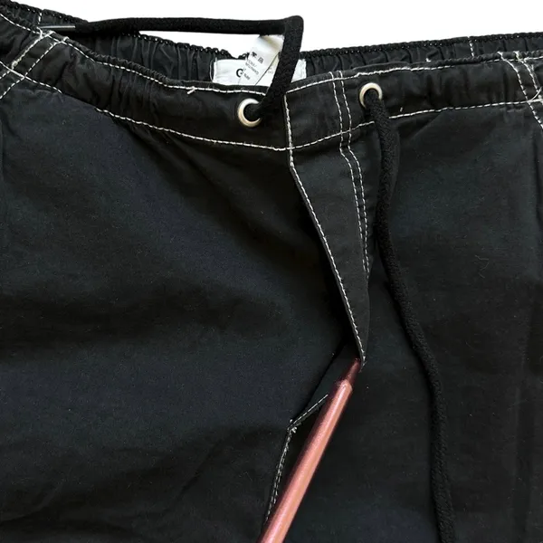 Garage Cargo Pant Black XS Contrast Stitching Skater Gorpcore Streetwear Utility - Image 4