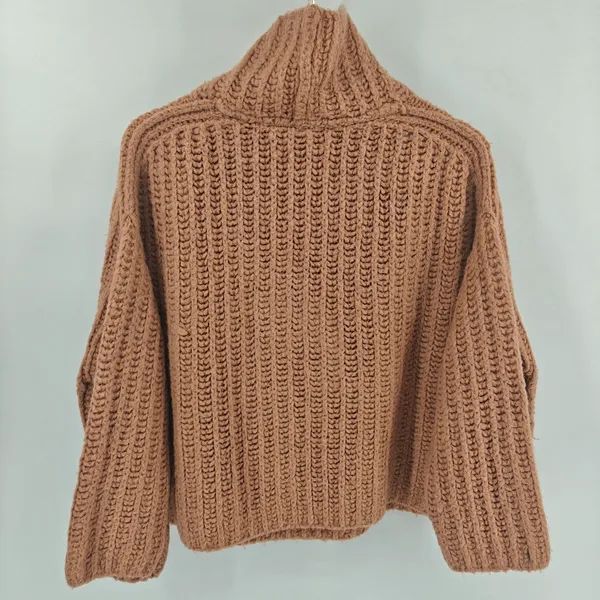 Free People Fluffy Fox Turtleneck Pullover Sweater Size S‎ - Image 3