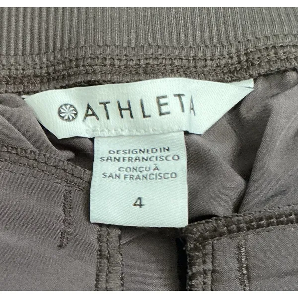 ATHLETA‎ Brooklyn Ankle Athletic Packable Pants Gray Size 4 - Image 6