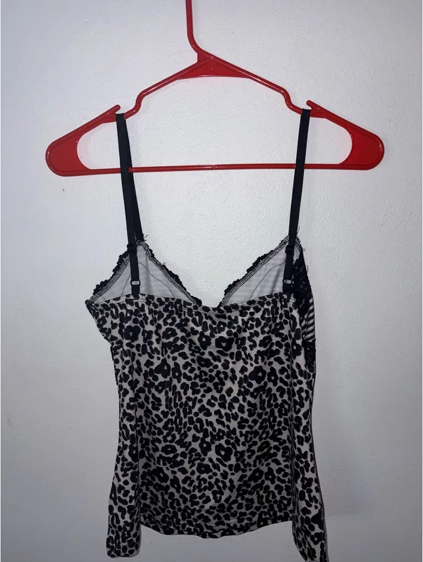 Black White Printed Tank Multiple Size M - Image 5