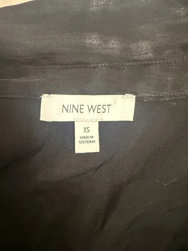 Nine West Black Button Shirt - Image 2