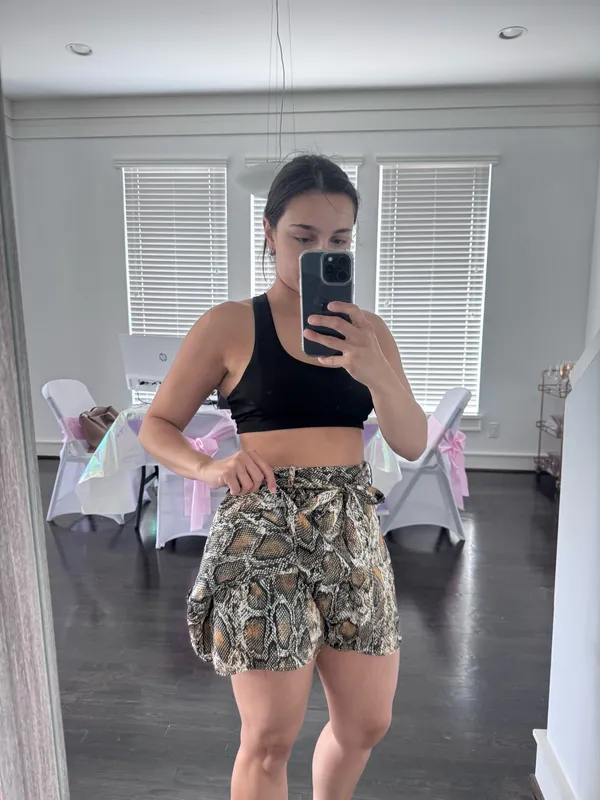 ZARA Snake Print Skirt - Image 3
