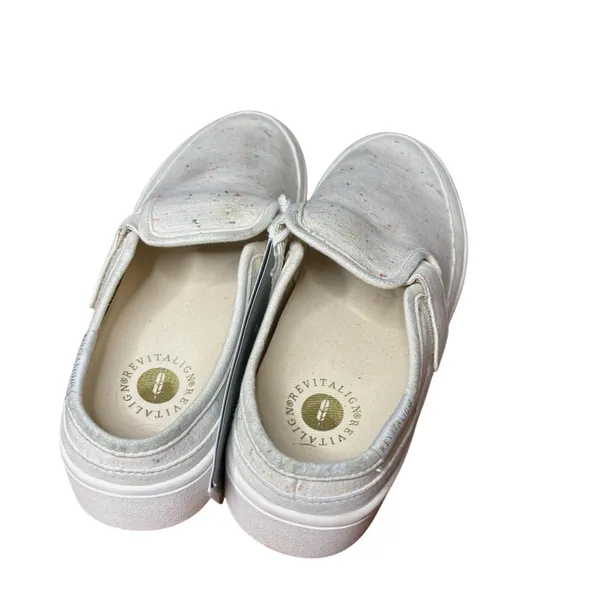 Revitalign Sunbird Mules Women Sz 7 Tan Sand Slip On Orthotic Comfort Shoes NEW - Image 5