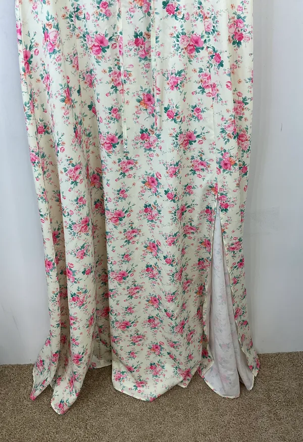 Floral Puff Sleeve Maxi Dress - Image 6