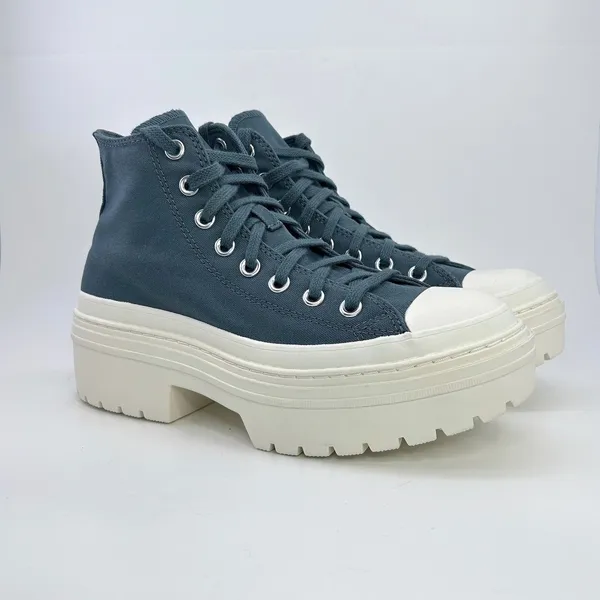 Converse Chuck Taylor All Star Lugged Heel High Top 8.5 Teal Platform A10619C - Image 2