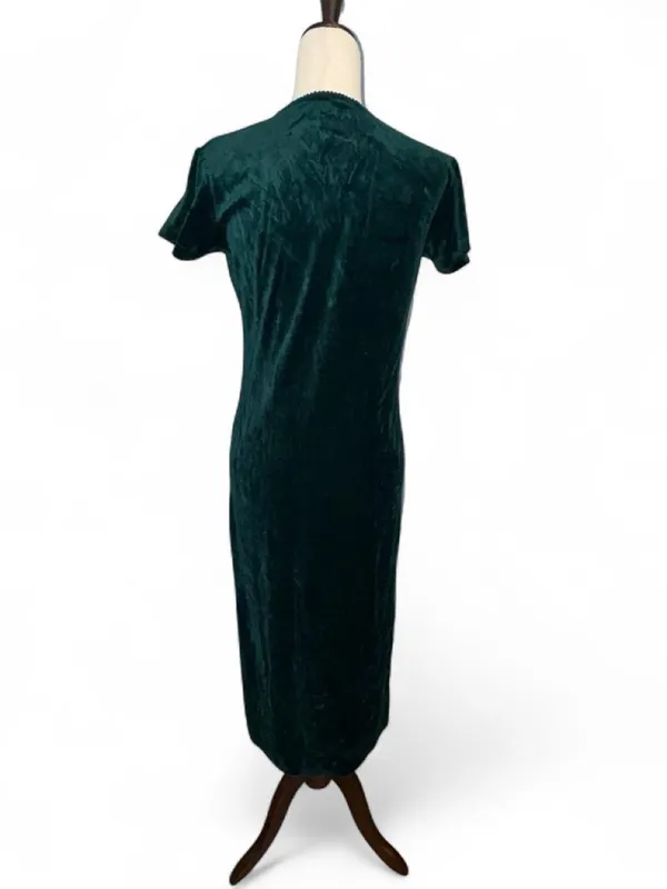 Vintage 90s Victoria’s Secret Country velour midi with side slits size XS - Image 2