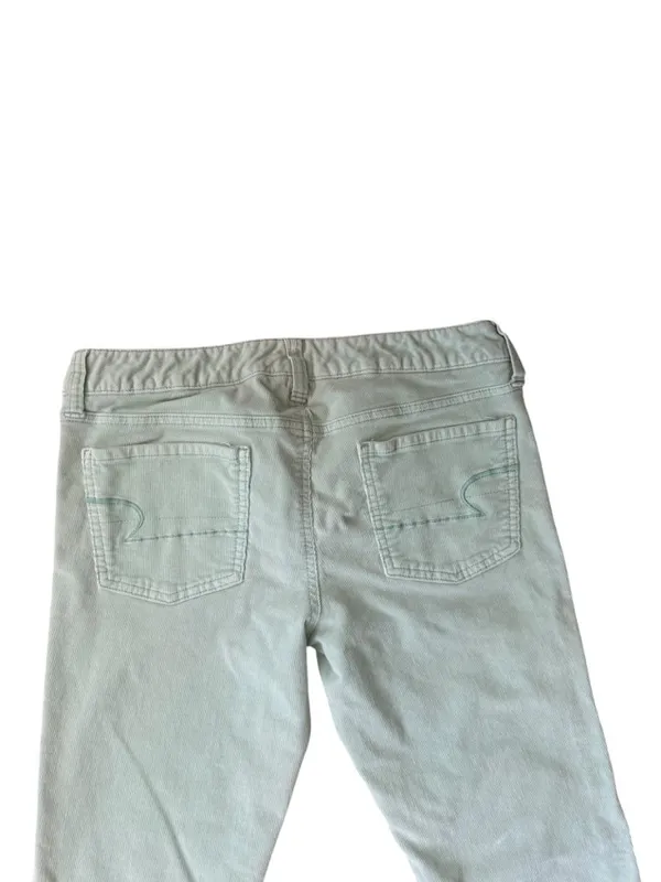 American Eagle super stretch women's mint green jegging with pockets size 8 reg - Image 4