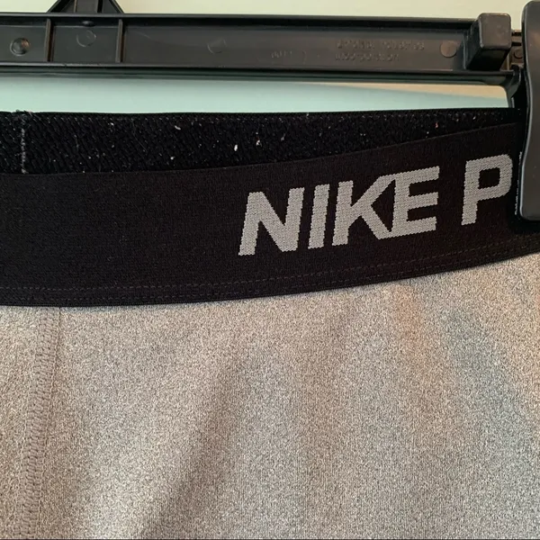 Nike Pro Gray Grey Spandex Shorts Medium M 3” - Image 2