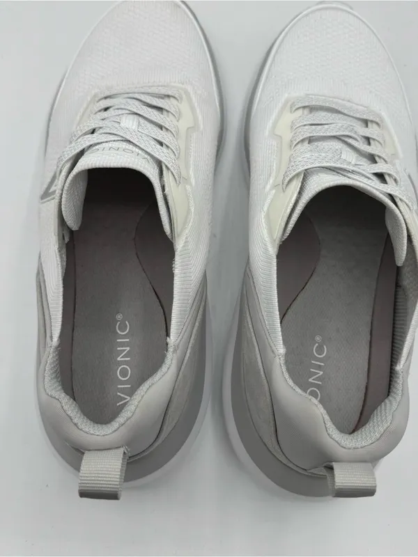 Vionic Hayward Neutral White‎ Knit Walking Sneakers women’s size 12 wide NEW - Image 6