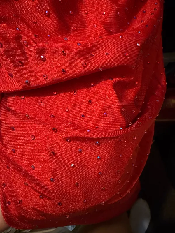 Red maxi formal dress Size 2 - Image 4