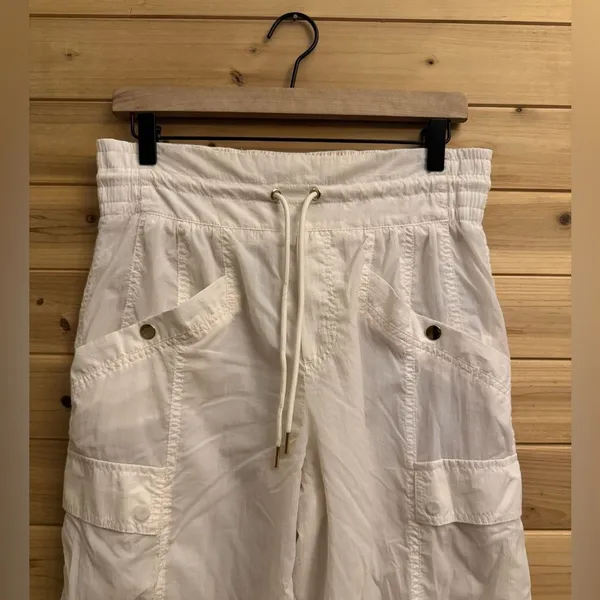 Athleta Alicia Keys Size 8 Keys High Waist Nylon Utility Jogger Cargo Pants - Image 3