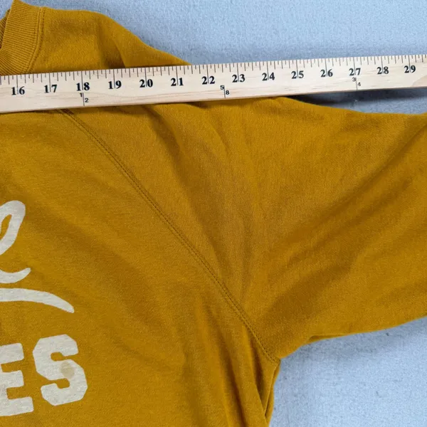 old Navy Womens XL Chill Vibes Mustard Yellow Raglan Fleece - Image 4