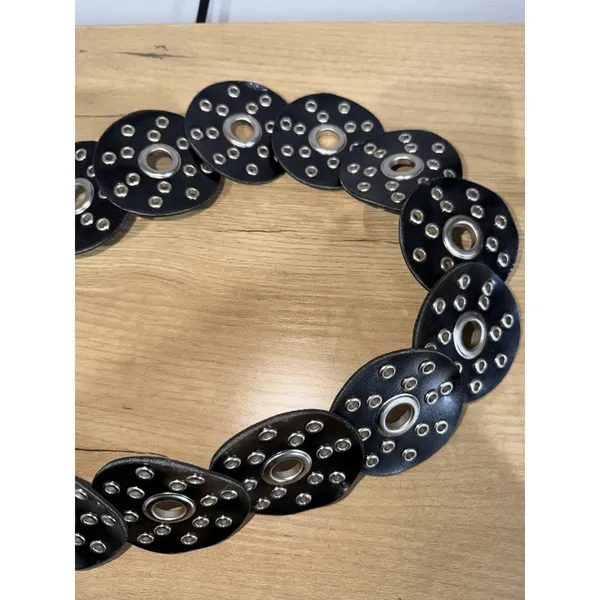 Boho Concho Belt Heart Buckle Western Boho Hobo - Image 3