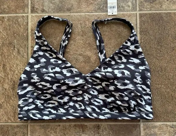 Offline By Aerie Goals Plunge Sports Bra Gray Size Large - Image 3