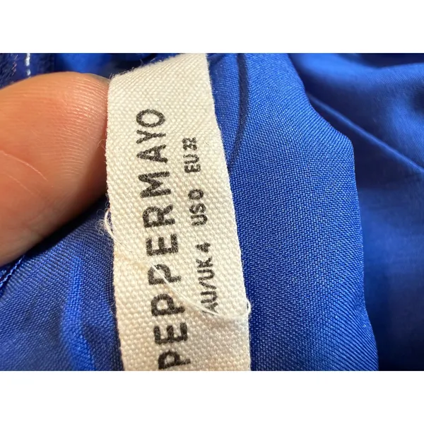 Peppermayo Hey Dream Girl Cobalt Blue Bustier Corset Top Size 0-XXS - Image 7