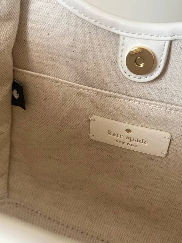 Kate Spade Stash Denim Floral Small Carryall Bag - Image 9