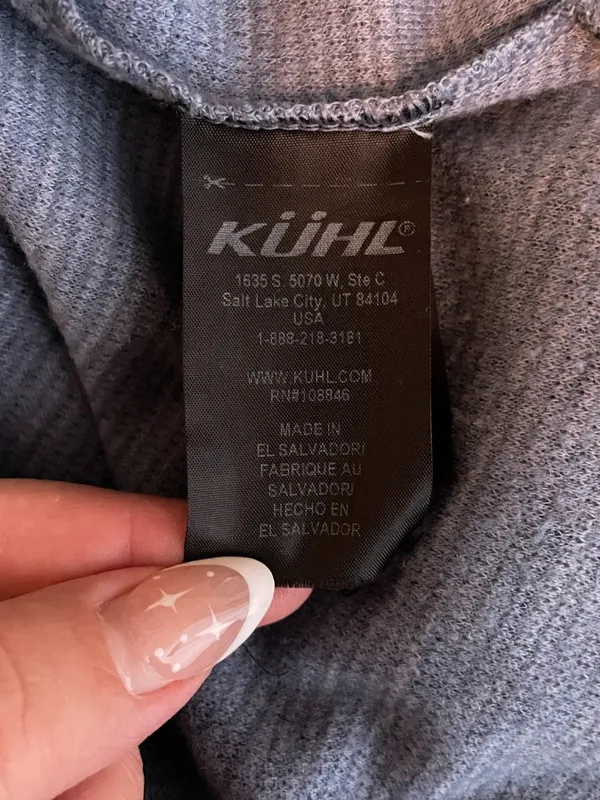Kuhl Women S Blue Long Sleeve Wool Blend Shirt Scoop Neck Granola Crunchy - Image 9