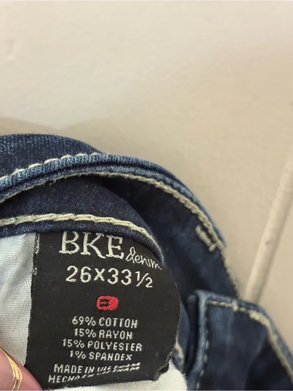 BKE Stella Skinny Jeans Women’s 26L Dark Wash Stretch Mid Rise Denim - Image 11
