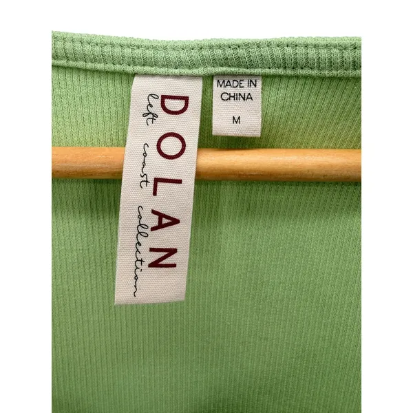 Dolan Anthropologie Ruffle Puff Sleeve Top Pullover Ribbed Knit Fairy Whimsy‎ M - Image 3
