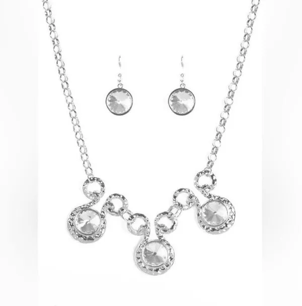 Paparazzi ♥ Hypnotized - Silver Necklace - Image 2