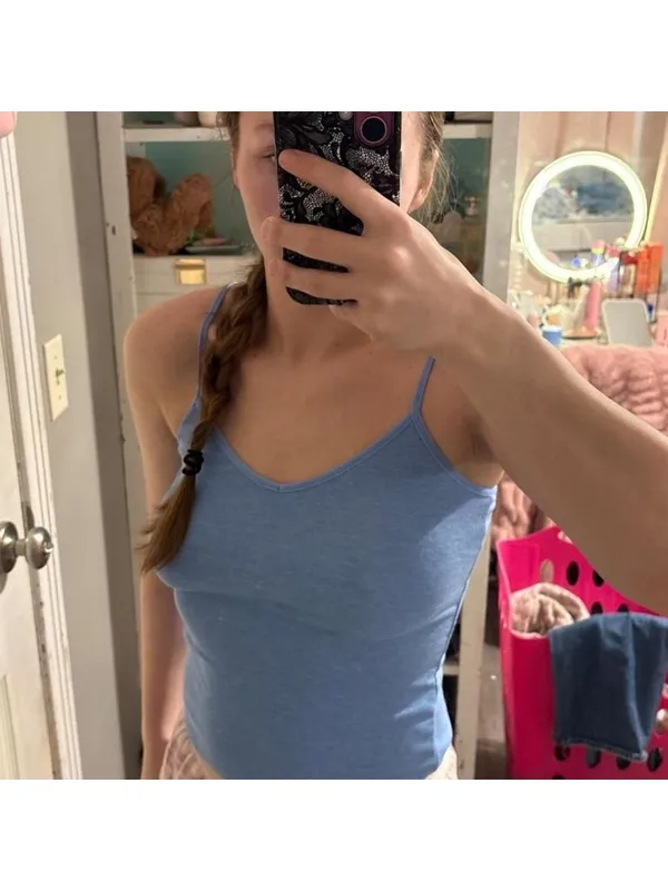 American Eagle velvet cozy cami tank top - Image 2