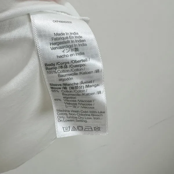 Madewell Puff Sleeve Drop Shoulder Knit Top Cotton Viscose White Small NWT - Image 10