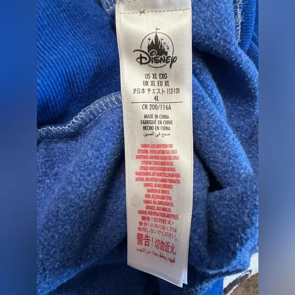 Disneyland Resort Exclusive Sweatshirt Mickey Mouse Logo NWT Blue Unisex XL - Image 6