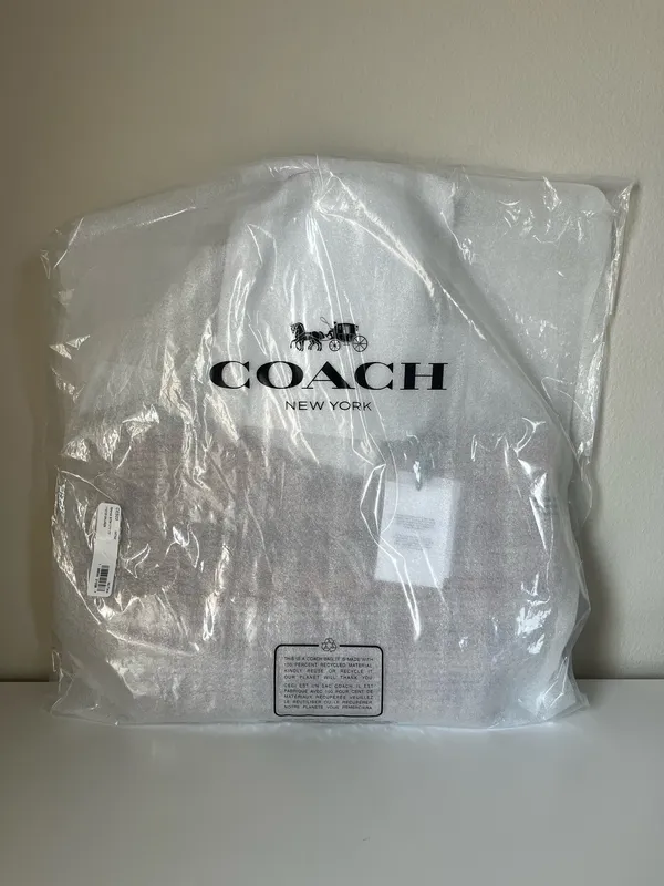 Coach City Tote Bag With Gingham Print - Image 12