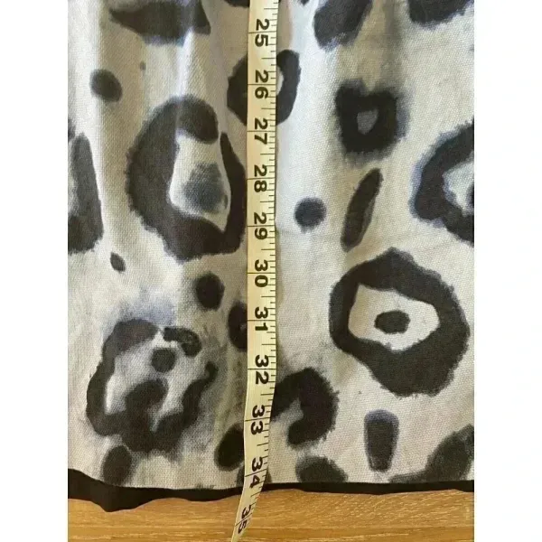 Vince Camuto Blue Leopard Cotton Dress‎ Size 10 - Image 10