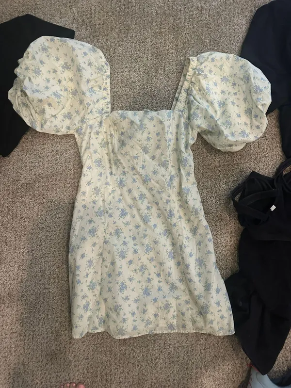 Marble Mini Dress Floral - Image 3