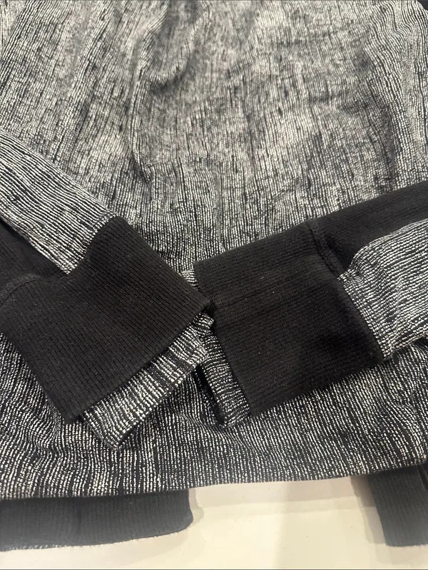 Lululemon To Class Jacket‎ French Terry Texture Black Dune Jacket Size 8 - Image 6