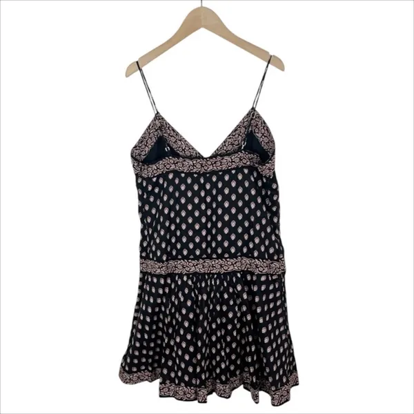 NWT Abercrombie & Fitch V-Neck Sleeveless Mini Skort Dress Black & Pink Small T - Image 3