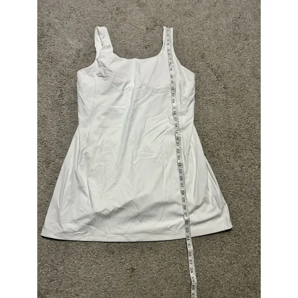 Calia Bodysuit Dress Mini Shift‎ White Sz XL Inspire Scoop Back Built In Pockets - Image 6