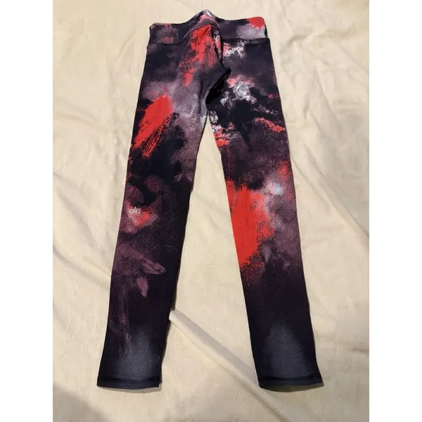 Aloha Island Alo Yoga High-Waist Solarized Tie-Dye Legging Sz Small Tall Yoga Gym Workout‎ - Image 4