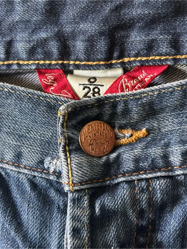 Lucky Brand Vintage Low Rise Cotton Flare Sweet Dream Jeans Sz 6/28 Sweet Dream - Image 5