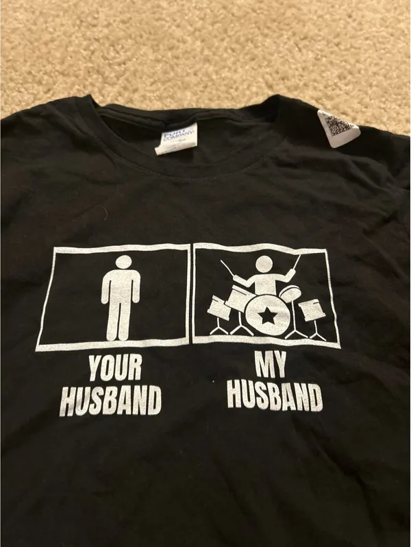 C520 woman top shirt short sleeve black small husband - Image 2