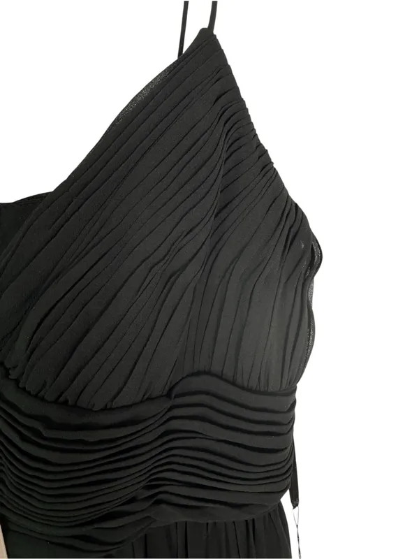 NWT Mac Duggal Ieena 70099 Faux Wrap Black Formal Dress Size XS - Image 6