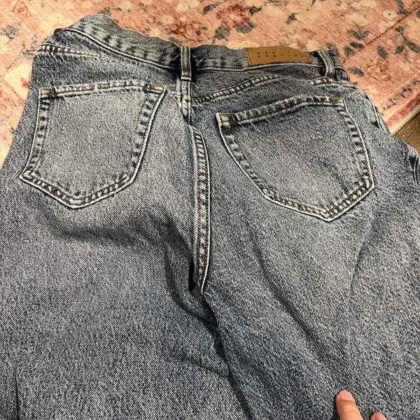 Pacsun high rise straight Distressed Blue Jeans‎ size 27 - Image 14