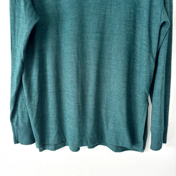 Abercrombie & Fitch Forest Green Soft A&F Cozy Knit Pullover Slouchy Oversized - Image 3