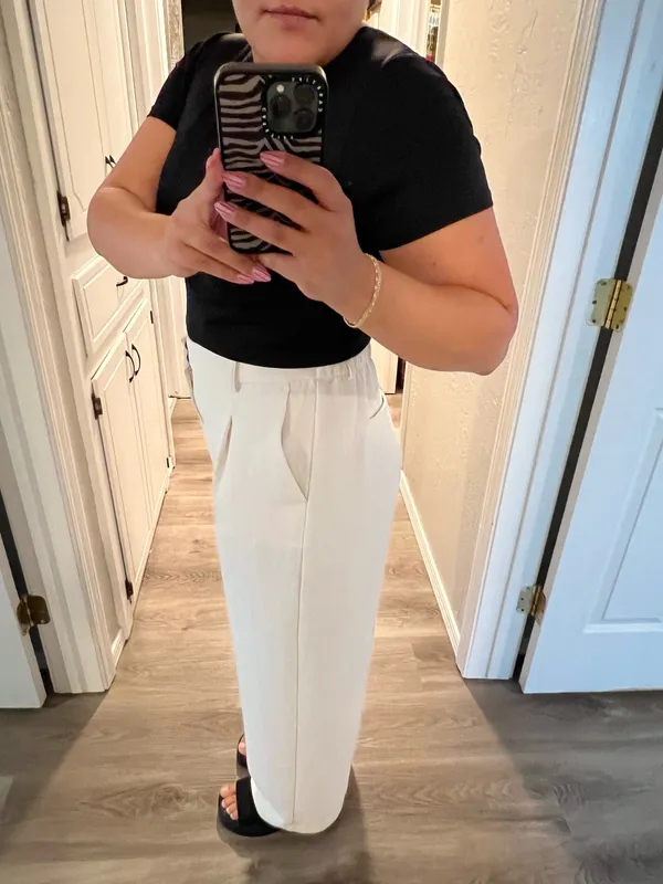 A New Day Cream White Trousers - Image 2