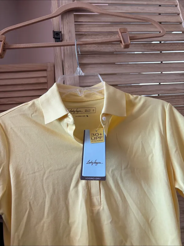 Lady Hagen Yellow Polo Shirt NWT Small - Image 2