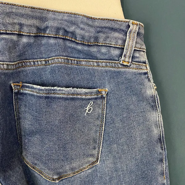 Maternity Belly Support Straight Crop Jeans - Image 6