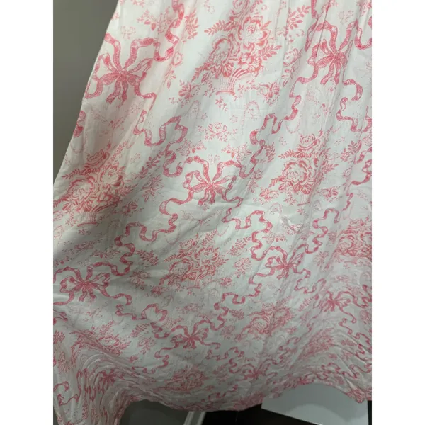 LoveShackFancy‎ Mastey Bow Print Empire Waist Maxi Dress L Easter Cottagecore - Image 8