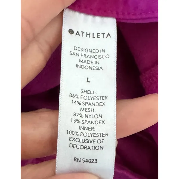 Athleta Running Athletic Workout Athleisure Shorts Fuchsia Pink Size Large - Image 8