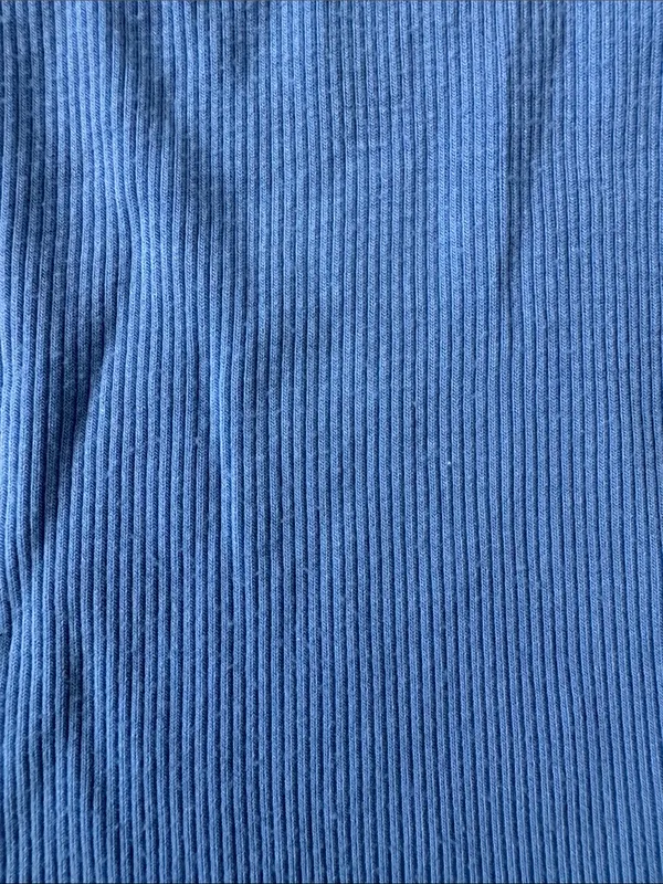 Cotton On Short Sleeve Scoop neck Ribbed Tee - Sky Blue size XS - Image 2