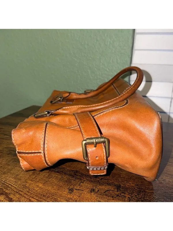 Vintage Michael Kors Leather Saddlebag Bag Purse weekend luggage vacation travel - Image 8