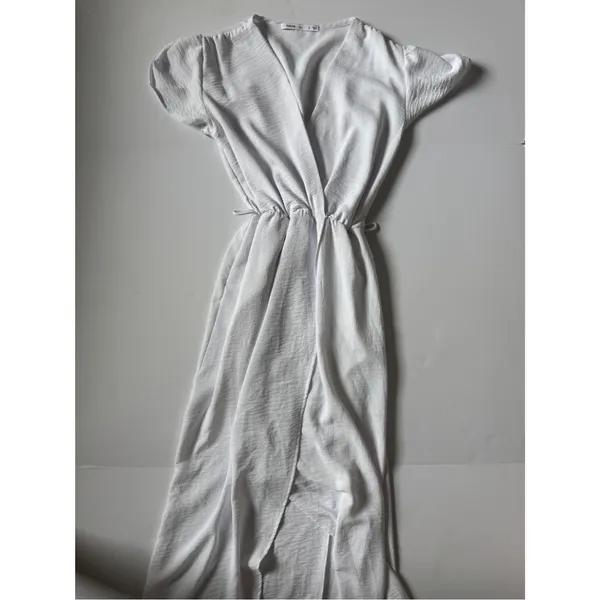 Fraiche by J White Flutter Sleeve Maxi Dress - Size Small - Image 2