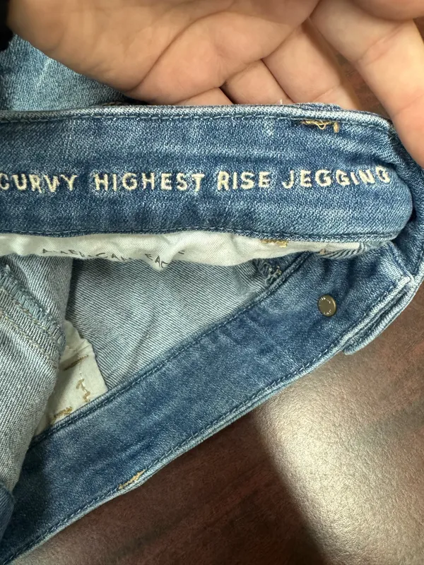 American Eagle Next Level Stretch Curvy Highest Rise Jegging Jeans Size 20 - Image 7