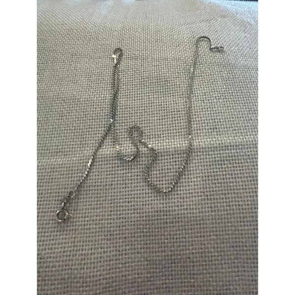 Lot a401 15 inch Italy 925 sterling silver necklace chain - Image 2