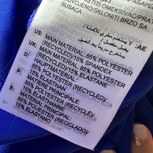 Adidas AEROREADY Royal Blue High Waisted Training Leggings Small - Image 8